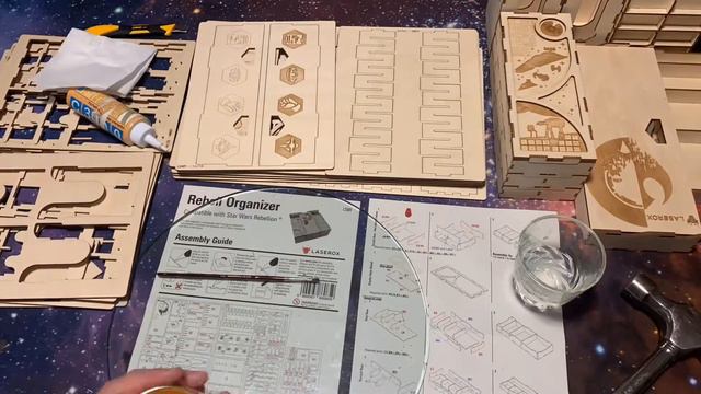 Assembling Laserox Rebell Organizer for Star Wars Rebellion Board Game