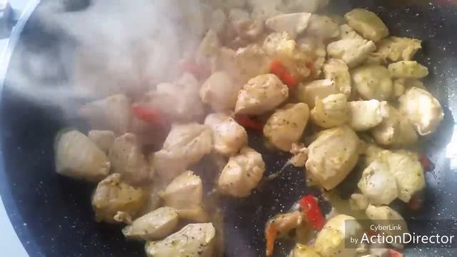 Куриное филе в кокосовом креме.