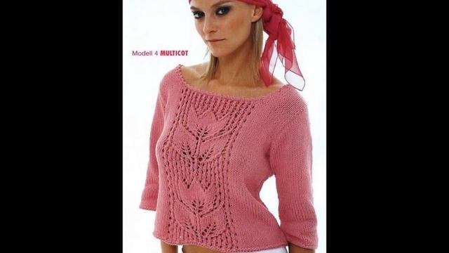 Женские Ажурные Пуловеры Спицами - 2019 / Women's Openwork Pullovers with Knitting Needles