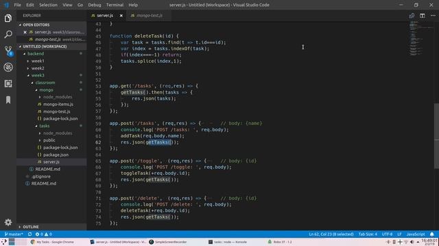 OK Coders - Backend - Week 3 - Tasks with MongoDB