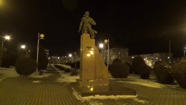 Новогодний вечерний Камышин. Январь 2016..mp4