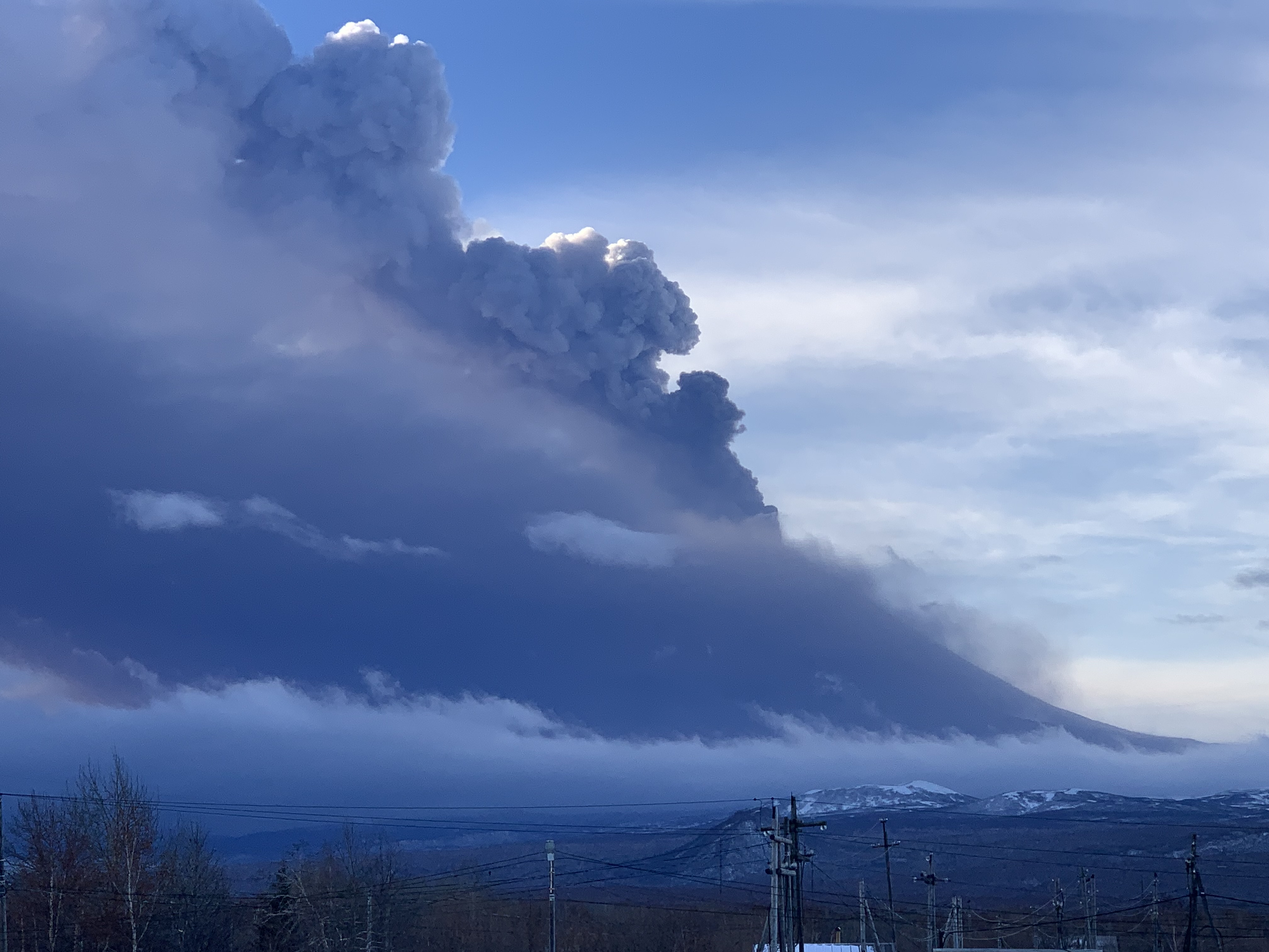 Ключевской вулкан: хроника извержения 2023 года