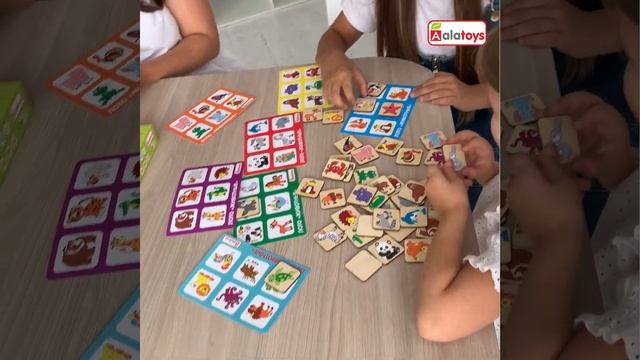 Настольная игра Alatoys Лото. Животный мир