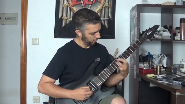 NILE - LASHED TO THE SLAVE STICK GUITAR COVER n594