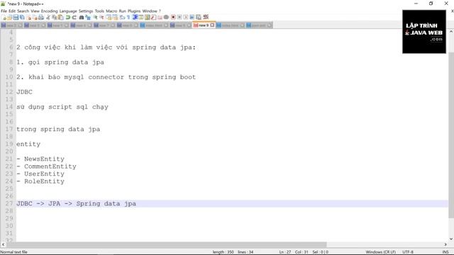 Spring data jpa trong lập trình java spring boot và mysql phần 2