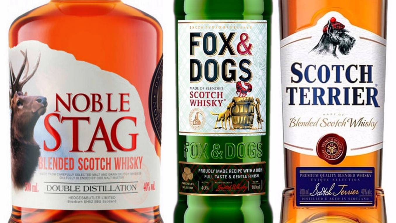 Сравнение Whisky Fox & Dogs с Whisky Scotch Terrier и Whisky Noble Stag.