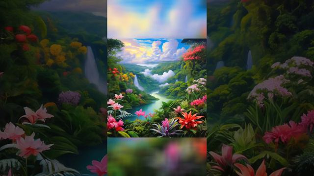 Tropical Serenade: Harmonies of Exotic Blooms // Short version