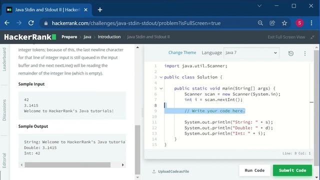 HR_Java04: Java Standard Input and Standard Output II