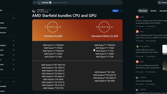Starfield GRATIS - Edición Premium y Stardard DE REGALO con AMD! (NUEVA INFO)