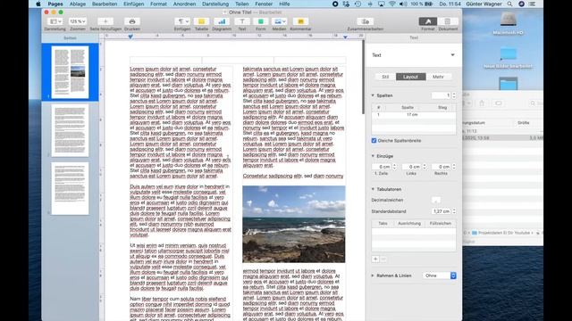 Mac Tutorial Apple Pages deutsch: So erstellst du mehrspaltige Dokumente