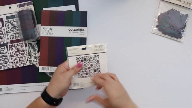 Product Share: Simple Stories Color Vibe Unboxing Boho, Darks, and 6x8 Pads