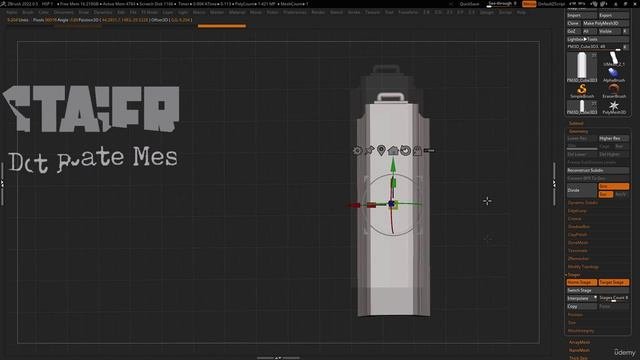 27. Инструменты Zbrush Stager