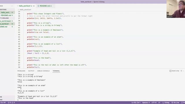 Fun with the Erlang language