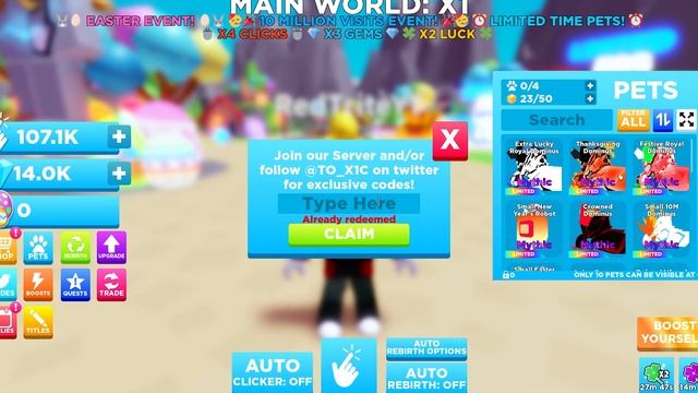 ALL NEW CLICKING HAVOC CODES *RETRO UPDATE* ALL NEW SECRET OP ROBLOX CLICKING HAVOC CODES!