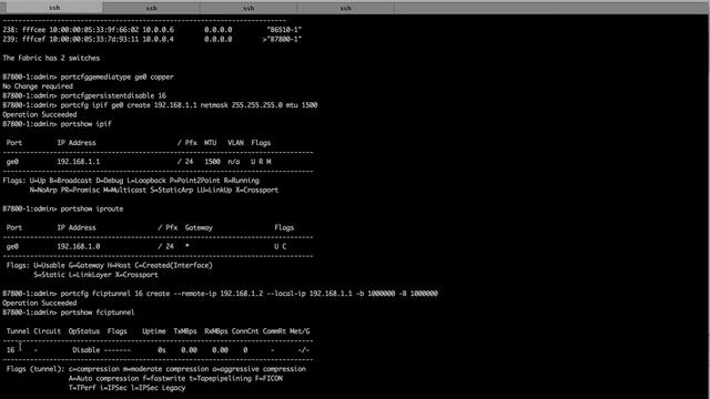 Brocade 7800 FCIP and Fabric Vision Flow Generator demo