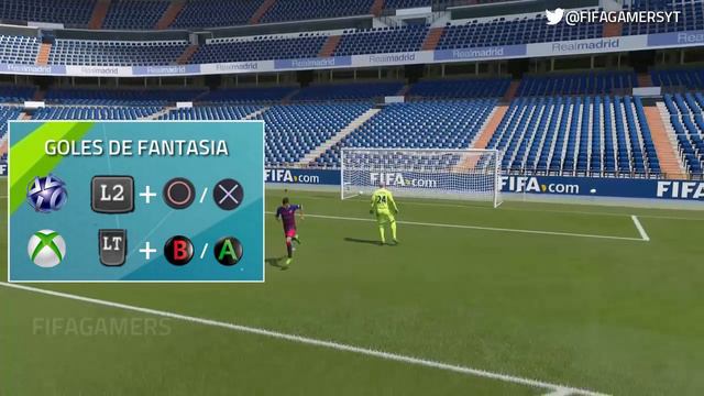 FIFA 16  GOLES DE FANTASÍA (Taquito, Espuela, Sin mirar...) | TUTORIAL