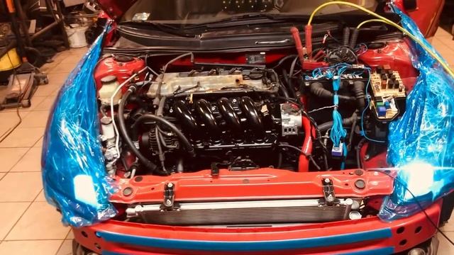 Toyota Celica VII 1ZZ-FE Turbo - First engine start