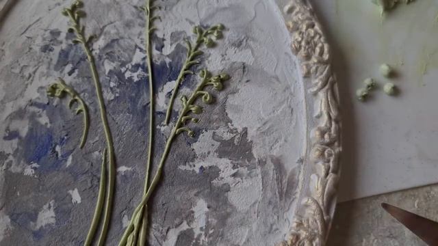 1 урок Ландыши. Скульптурная живопись из декоративной штукатурки.
