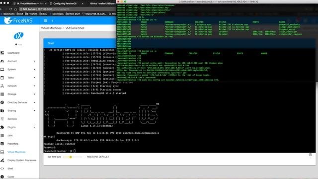 Set Up Docker On FreeNAS 11.2 - Part 1 - RancherOS VM