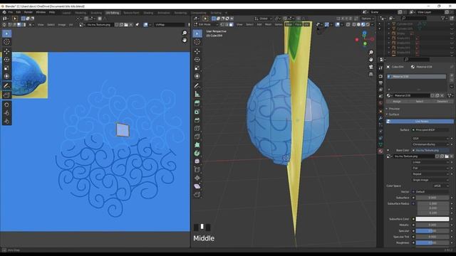 How to make a Devil Fruit with texture in Blender to Roblox Studio.