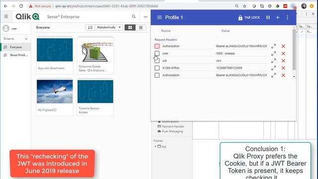 Qlik Sense for Windows JWT VProxy