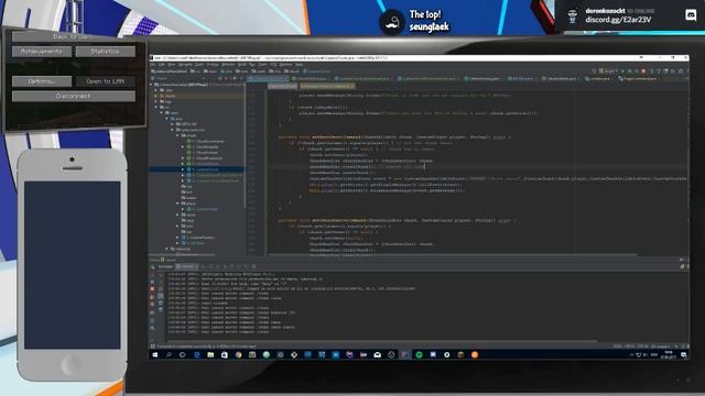 Minecraft Plugin Java - Minecraft social Plugin - New Version #livecoding