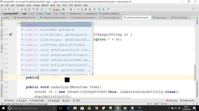 Aula 4: CRUD Android e SQLite