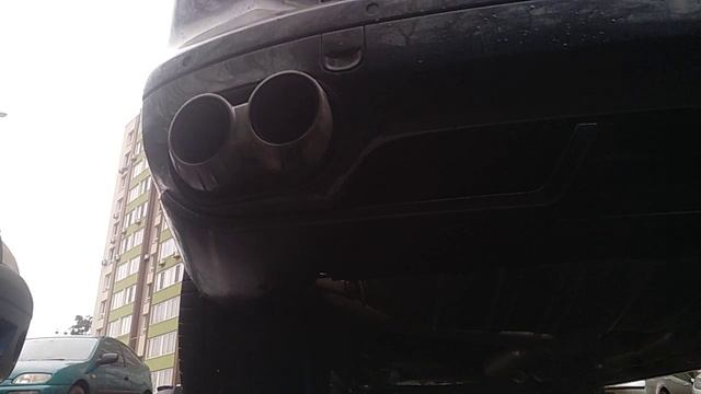 Cayenne turbo 4,5 downpipe exhaust modified