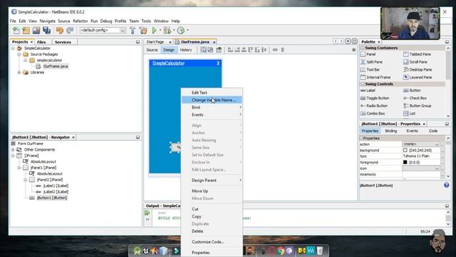 How to make modern calculator design by Java Swing#EP1