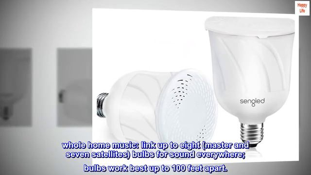 Sengled Pulse LED Smart Bulb with JBL Bluetooth Speaker, App Controlled Up to 8 BR30 LED Light Bulb