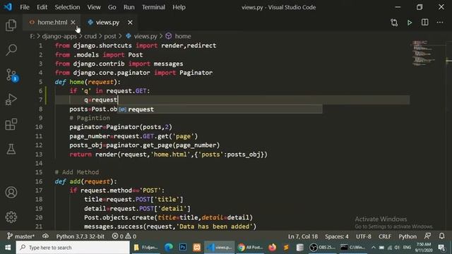 Django Tutorial  Search data in database with Django