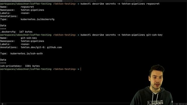 6. Creating secrets for Git & Docker - CI/CD with Tekton & ArgoCD