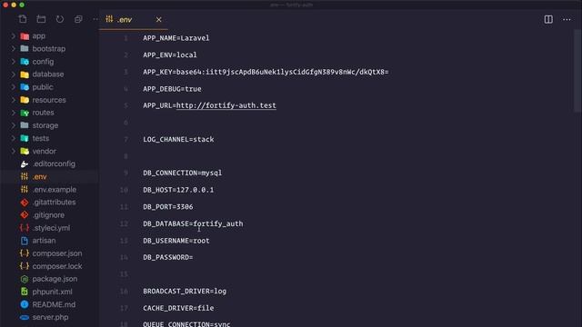 1 Install Laravel dan Fortify