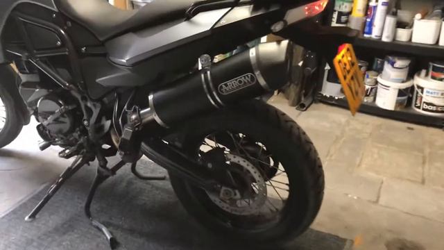 BMW F800 Arrow exhaust upgrade