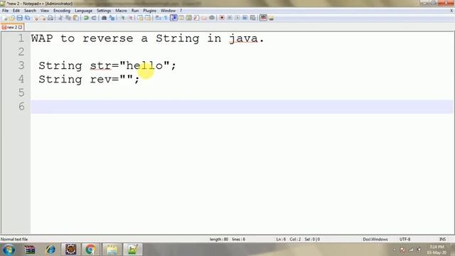 How to reverse a String in Java #sjprogrammingsolutions #reversestringinjava
