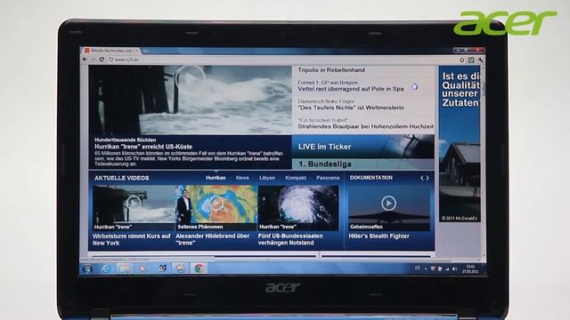 Acer Aspire one 722 High Definition Netbook