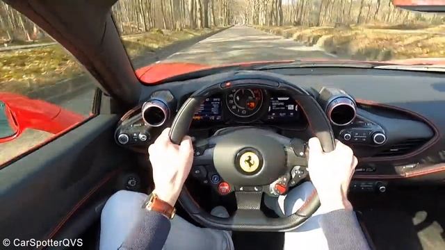 Тест-драйв Ferrari F8 Spider POV - Разгон 0-150 км/ч