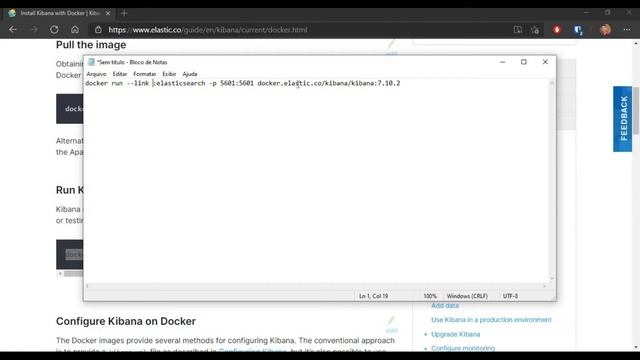 Instalação do Kibana em Docker - 7.10