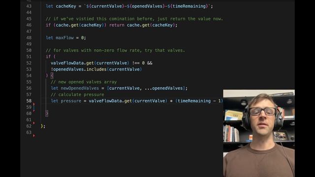 Advent of Code 2022 - Day 16 Solution [Typescript]