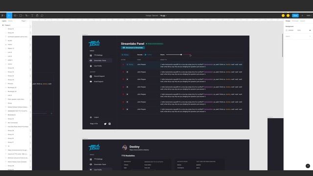 A Dark Mode UI TTS Website App  Interface Concept in Figma (Redesign and Feedback)