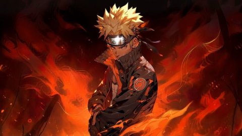 Наруто | Герой в Объятиях Пламени | Manga Naruto a Hero In The Arms Of Fire - Живые Обои
