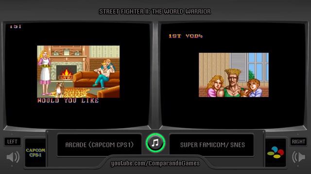 Street Fighter II (Arcade vs Snes) All Endings Comparison