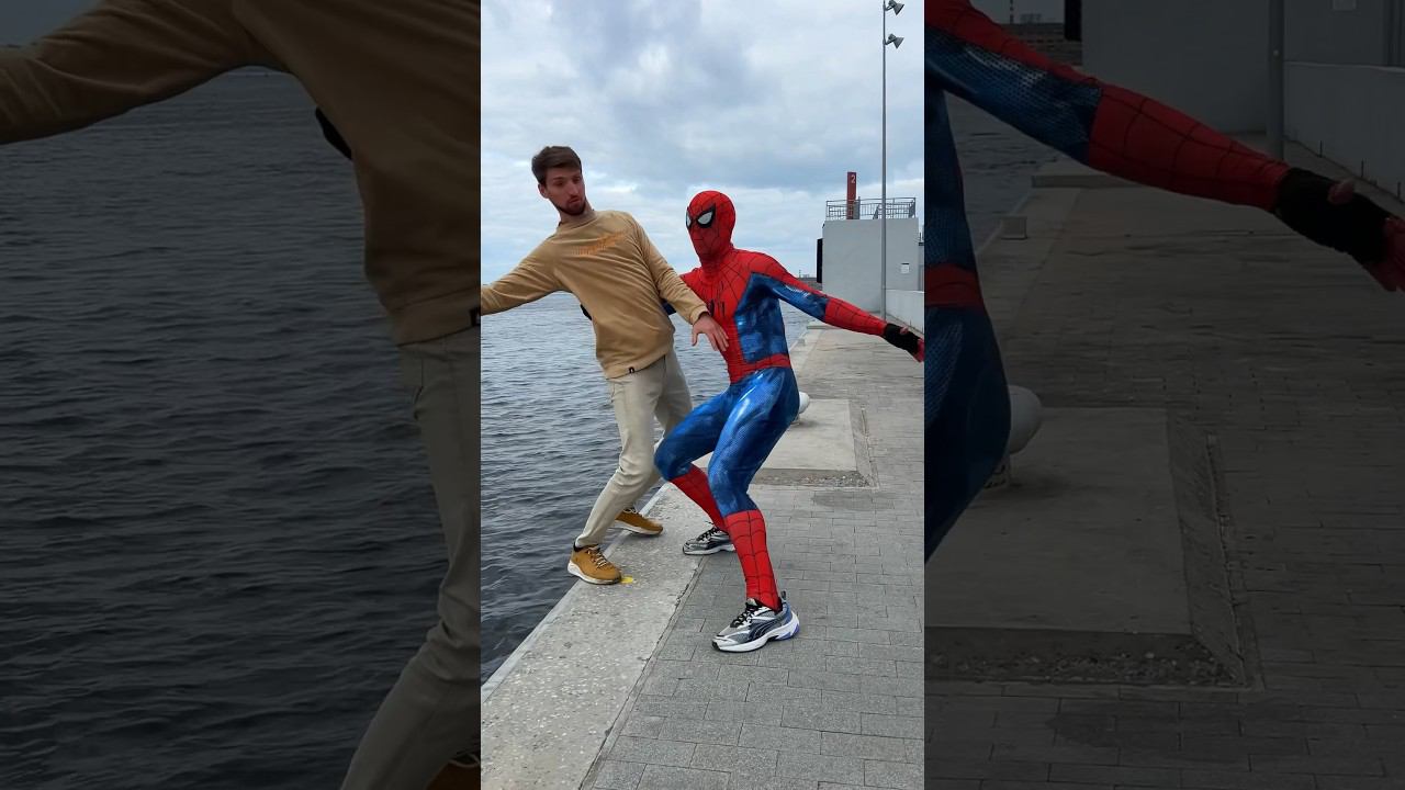 Spider-Man saved the Man