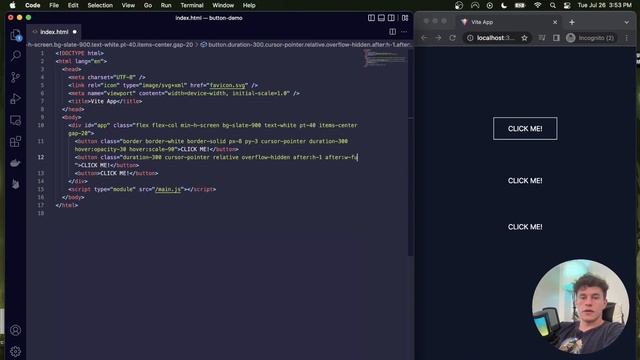3 Button Effects You Need to Know | TailwindCSS