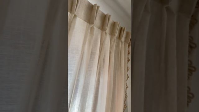 Романтичные шторы с декоративным кантом