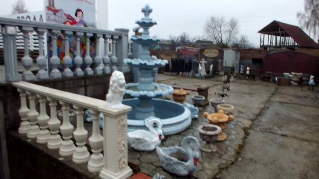 фонтаны, вазы, цветники