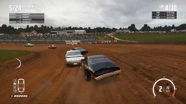 Wreckfest Bloomfield Speedway dirt oval loop custom event