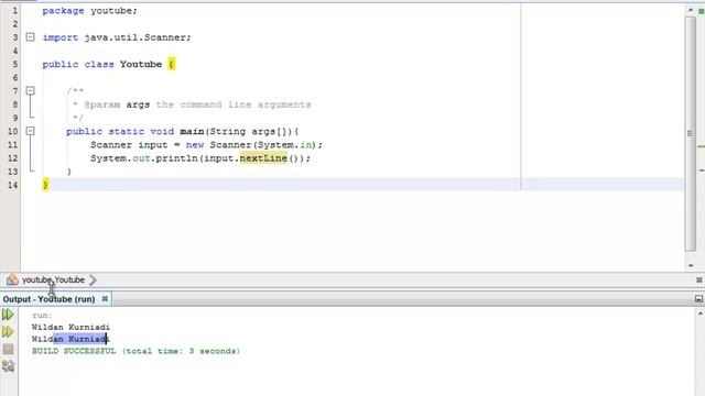 Tutorial Java untuk Pemula Bahasa Indonesia - 7 Input pada Java Scanner