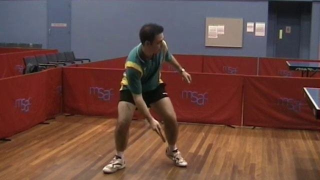 Forehand Chop - Table Tennis
