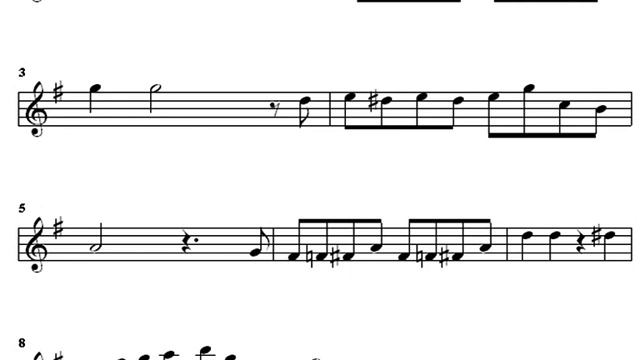 Куплеты Рикардо и Федерико. Саксофон inB,Ноты.